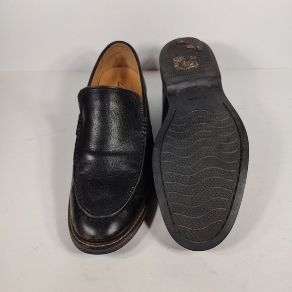 Clarks Atticus Edge Leather Loafer Casual Slip On Black Brown Men\'s Shoe Size 11 main image 5